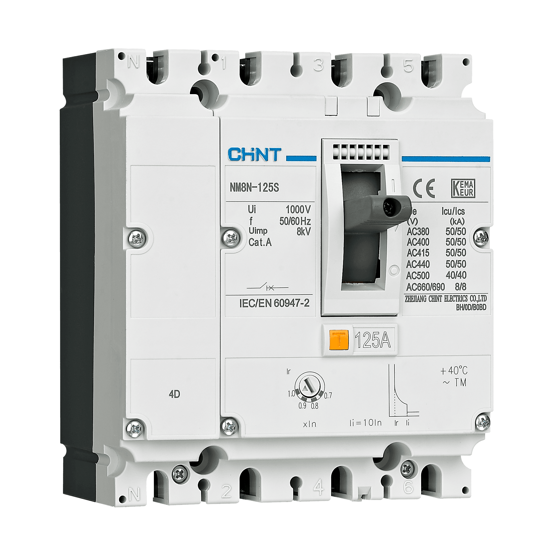 Interruptor NM8NDC Corriente Directa 1000 VDC - 4 Polos