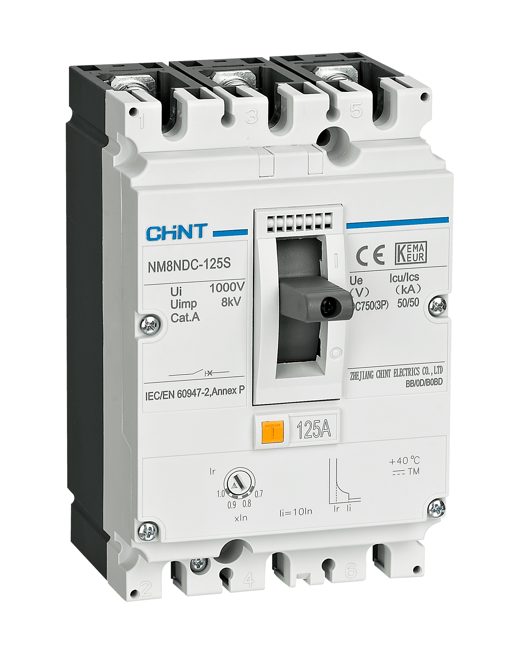 Interruptor NM8NDC Corriente Directa 750 VDC - 3 Polos